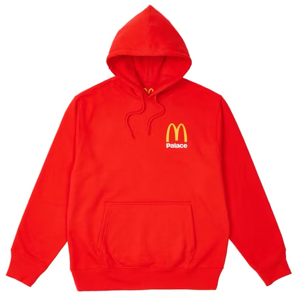 NEW RED Palace x McDonald’s Logo Hoodie - XL Pullover for Men - Limited Edition